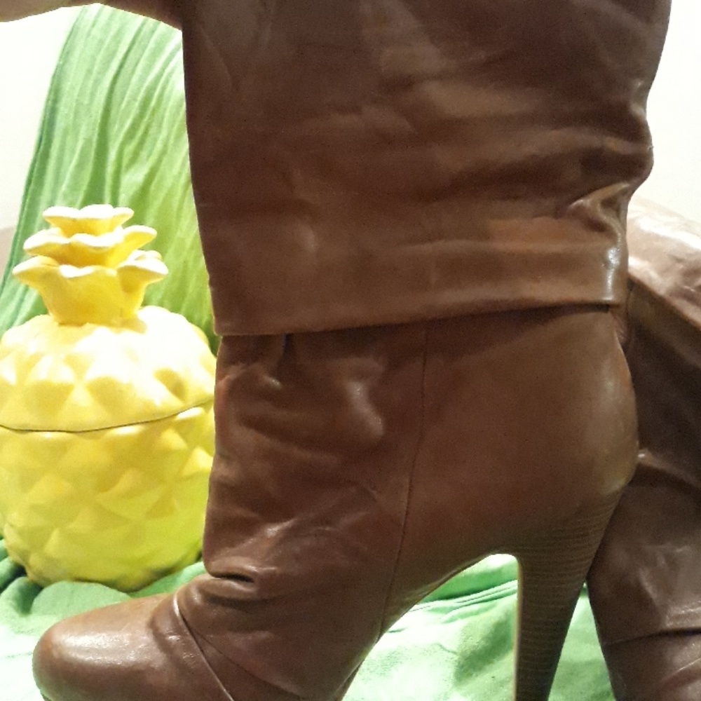 Leather boots